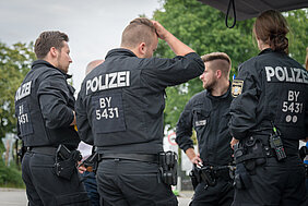Bayerische Bereitschaftspolizisten