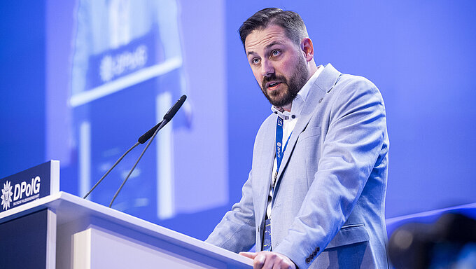 Markus Sehn beim DPolG-Bundeskongress 2026 Markus Sehn beim DPolG-Bundeskongress 2026