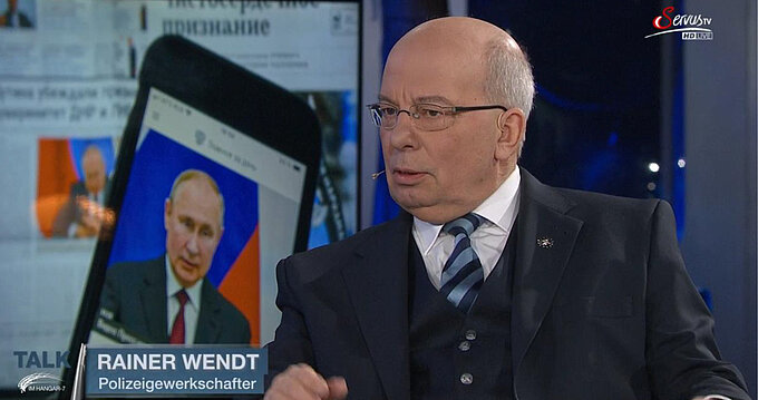 DPolG Bundesvorsitzender Servus TV Talk zur Ukraine