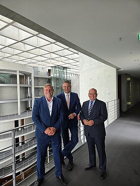 Heiko Teggatz, Christoph de Vries und Rainer Wendt im Deutschen Bundestag Heiko Teggatz, Christoph de Vries und Rainer Wendt im Deutschen Bundestag