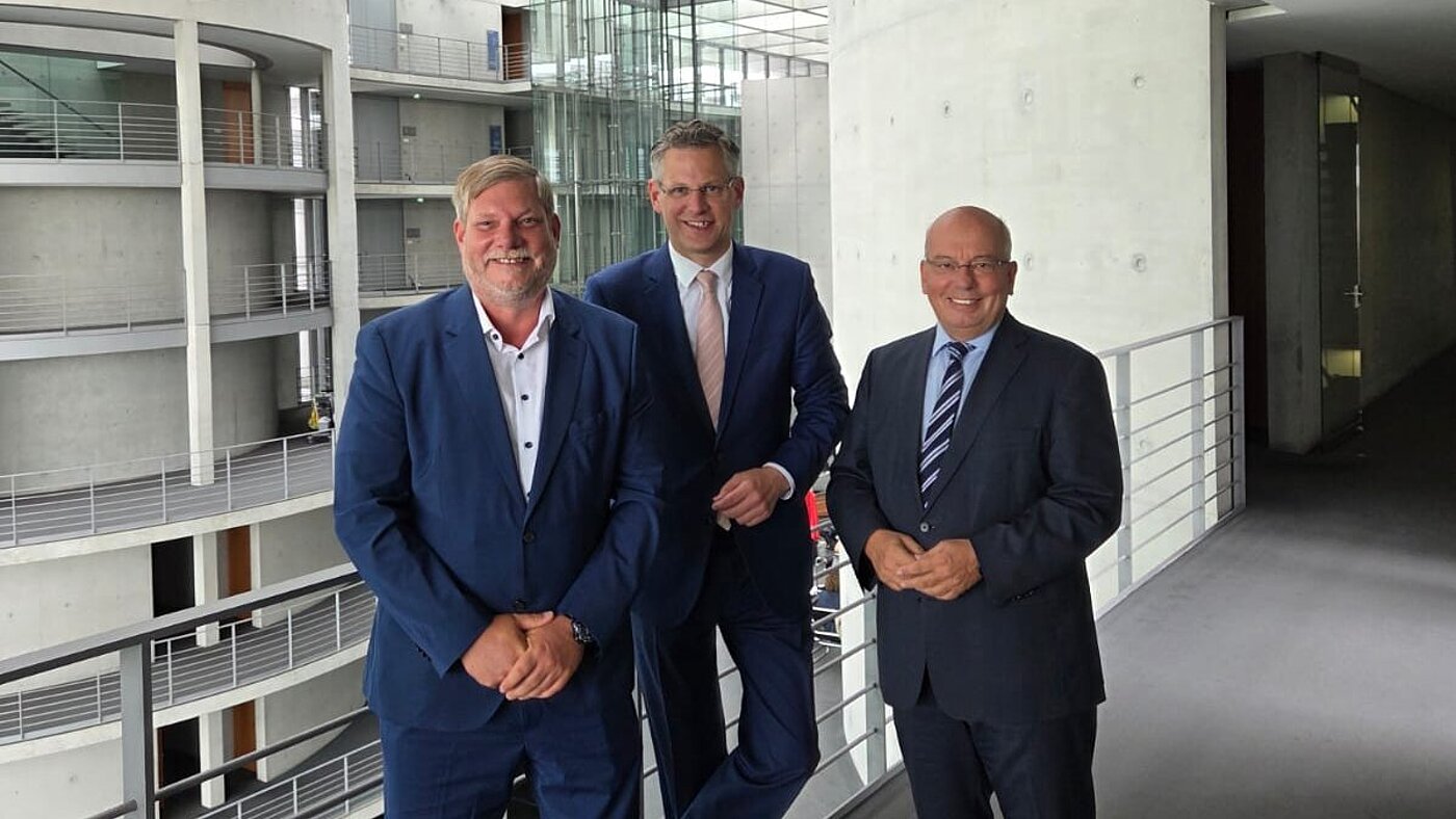 Heiko Teggatz, Christoph de Vries und Rainer Wendt im Deutschen Bundestag Heiko Teggatz, Christoph de Vries und Rainer Wendt im Deutschen Bundestag