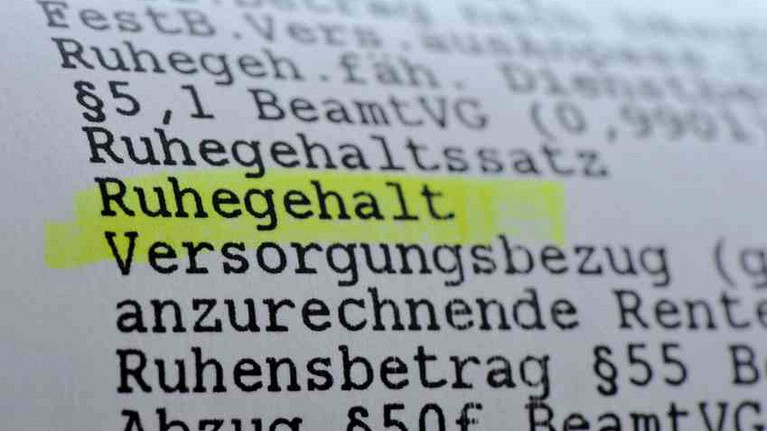 Ruhegehalt Bundespolizei Beamte