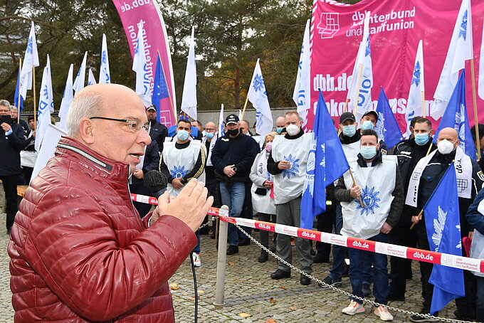 Einkommensrunde DPolG dbb Demonstration in Potsdam Einkommensrunde DPolG dbb Demonstration in Potsdam
