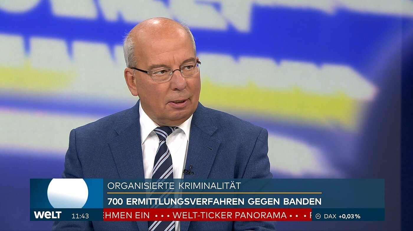 WELT-TV Rainer Wendt Organisierte Kriminalität