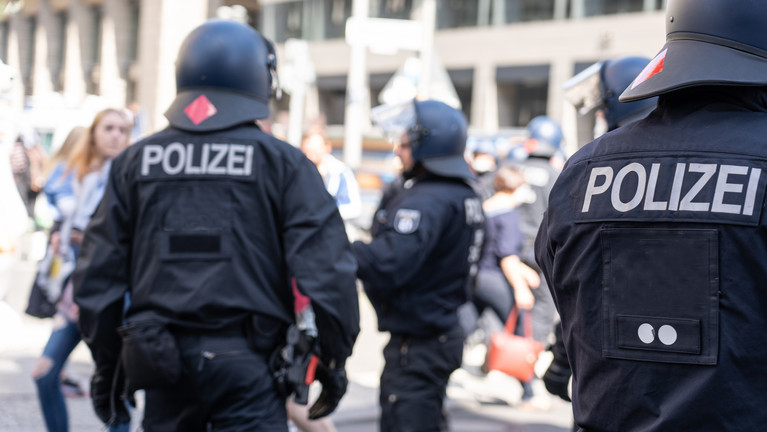 Polizeieinsatz bei Demonstration