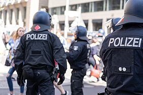 Polizeieinsatz bei Demonstration
