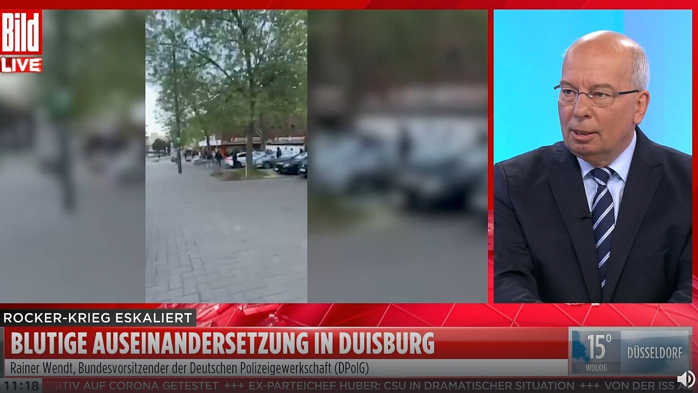 Rainer Wendt zu Clans bei BILD TV Rainer Wendt zu Clans bei BILD TV