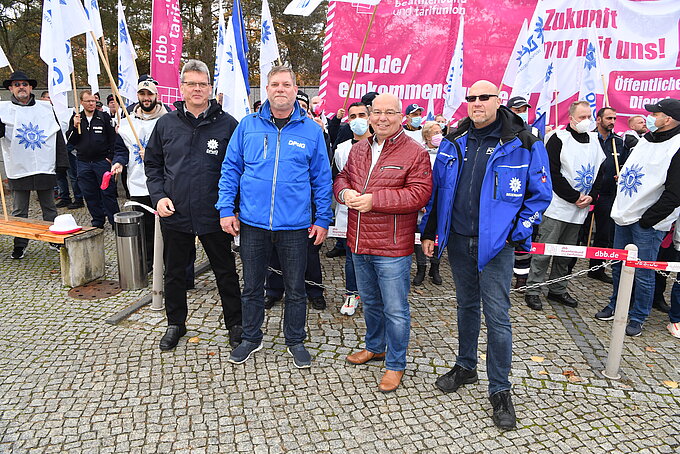 Einkommensrunde DPolG dbb Demonstration in Potsdam Einkommensrunde DPolG dbb Demonstration in Potsdam