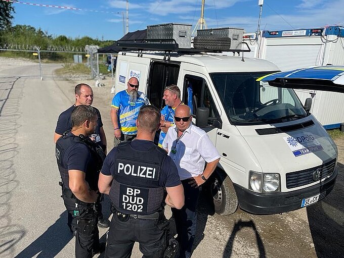 Rainer Wendt Heiko Teggatz Gespräch mit Kollegen Elmau