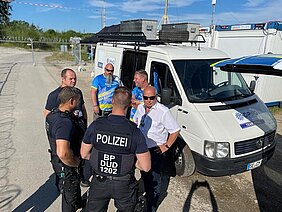 Rainer Wendt Heiko Teggatz Gespräch mit Kollegen Elmau Rainer Wendt Heiko Teggatz Gespräch mit Kollegen Elmau