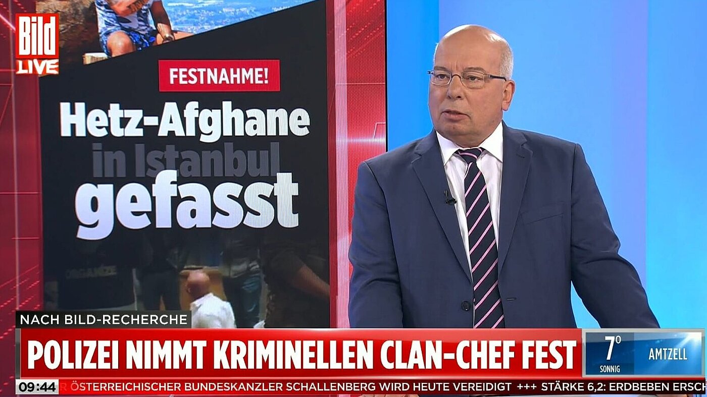 Rainer Wendt bei BILD TV Rainer Wendt bei BILD TV