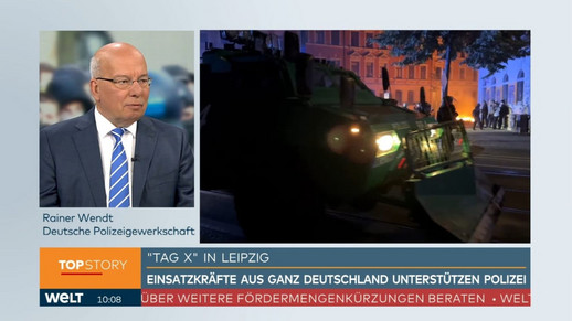 Rainer Wendt WELT TV Krawalle Leipzig
