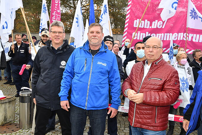Einkommensrunde DPolG dbb Demonstration in Potsdam Einkommensrunde DPolG dbb Demonstration in Potsdam