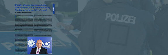 Zur aktuellen Ausgabe des 
Magazins Polizeispiegel
