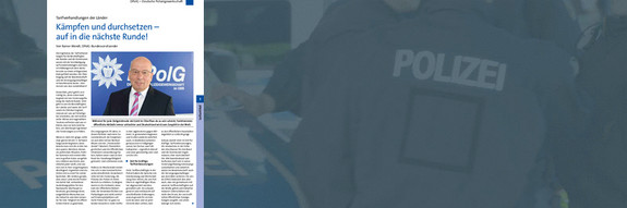 Zur aktuellen Ausgabe des Magazins Polizeispiegel