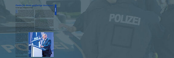 Zur aktuellen Ausgabe des 
Magazins Polizeispiegel