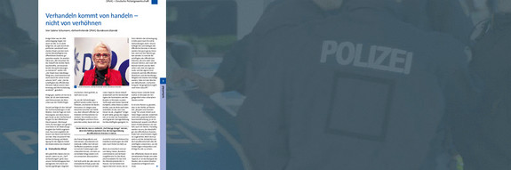Zur aktuellen Ausgabe des Magazins Polizeispiegel