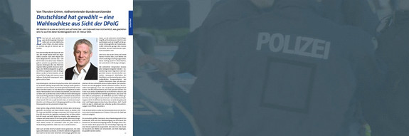 Zur aktuellen Ausgabe des Magazins Polizeispiegel