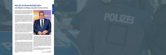 Zur aktuellen Ausgabe des Magazins Polizeispiegel